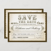 Sla de datum tickets ZOO SAFARI op Aankondigingskaart (Voorkant / Achterkant)