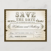 Sla de datum tickets ZOO SAFARI op Aankondigingskaart (Voorkant)