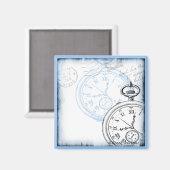 Sla de Datum Tijdstuk Pocketwatch Design op Magneet (Voorkant / Achterkant)
