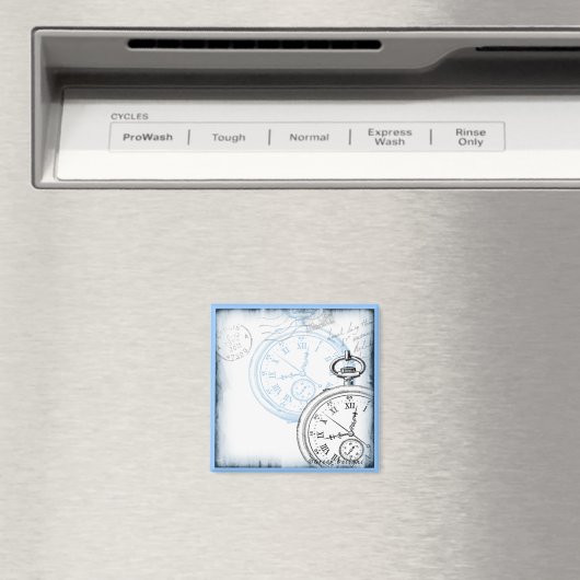 Sla de Datum Tijdstuk Pocketwatch Design op Magneet (Insitu (Vaatwasser))