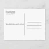 Sla de datum Triple Lavender Flower Bundle Aankondigingskaart (Achterkant)