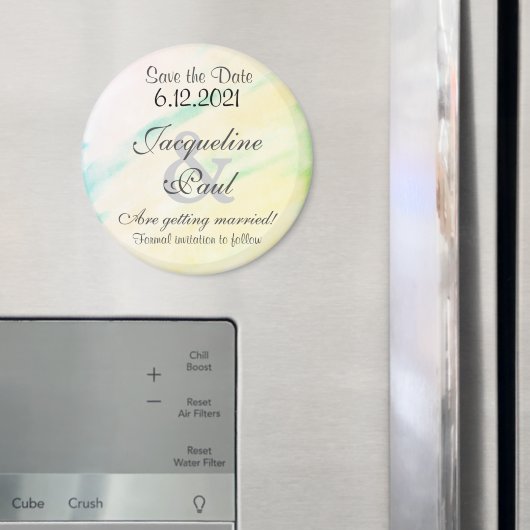 Sla de datum Tropische Waterverf Magneten op (Insitu (Koelkast))