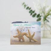 Sla de datum twee Starfish Briefkaart (Staand voorkant)