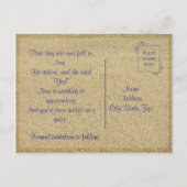 Sla de datum twee Starfish Briefkaart (Achterkant)