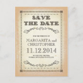 Sla de datum  typografie postkaarten aankondigingskaart (Voorkant)