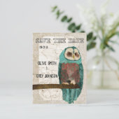 Sla de datum  Uil II Briefkaart (Staand voorkant)