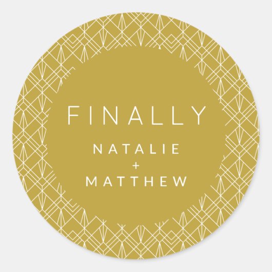 Sla de datum uiteindelijk op ronde sticker (Voorkant)