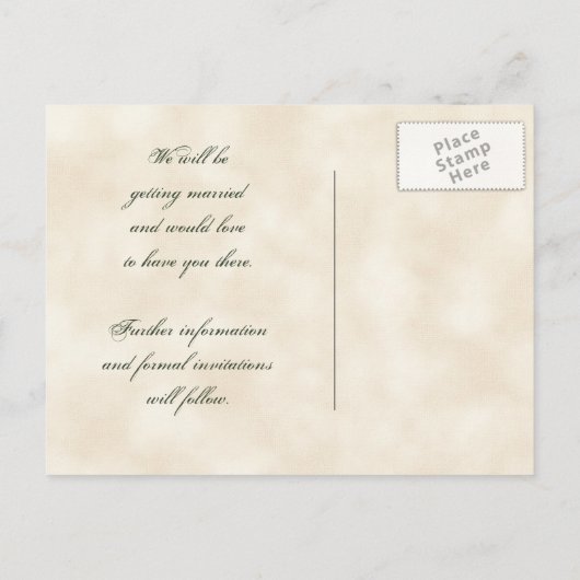 Sla de datum uitnodiging Autumn Grape Leaf Batik (Achterkant)