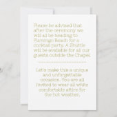 " SLA DE DATUM UITNODIGING KAART VOOR BRUILOFT " (Achterkant)