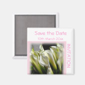 Sla de datum uitnodiging magneet Calla Lilies op (Voorkant / Achterkant)