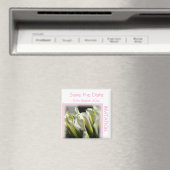 Sla de datum uitnodiging magneet Calla Lilies op (Insitu (Vaatwasser))