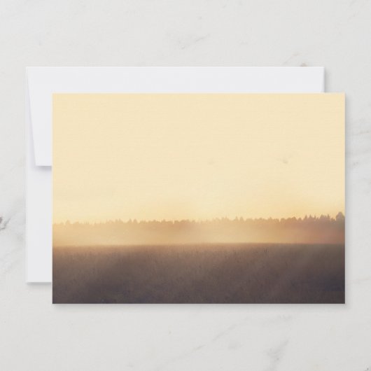 Sla de datum uitnodiging met boom en lichten (Achterkant)