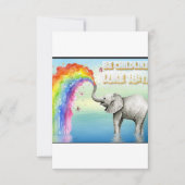 Sla de datum uitnodiging olifant en de Schrift (Voorkant)