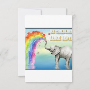 Sla de datum uitnodiging olifant en de Schrift