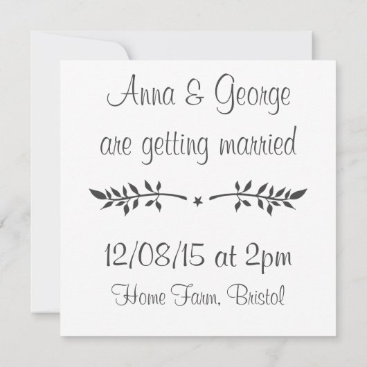 Sla de datum uitnodiging op (Achterkant)