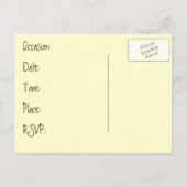 Sla de datum uitnodiging Poastcards Raggedy Dolls (Achterkant)