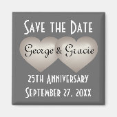 Sla de datum van 25 jaar op magneet (Voorkant)