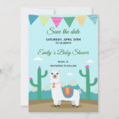 Sla de datum van Alpaca ama op Save The Date (Voorkant)