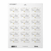 sla de datum van de bruiloft sticker / op (Full Sheet)