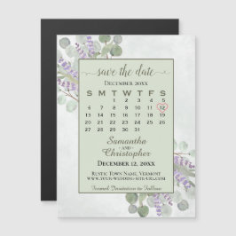 Sla de datum van de Eucalyptus Lavender-agenda op