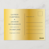 Sla de datum van de Eucalyptusmarine en het goudhu Briefkaart (Achterkant)