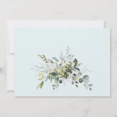 Sla de datum van de FOTO-uitnodiging op Eucalyptus Save The Date (Achterkant)