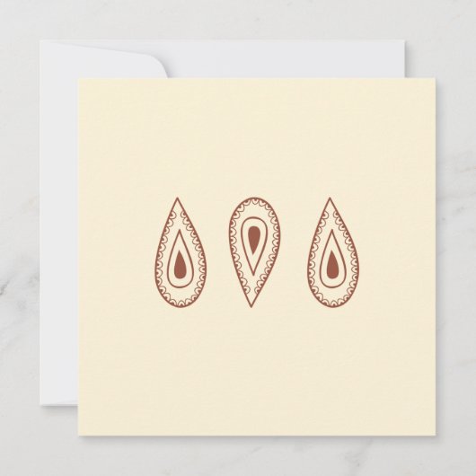 Sla de datum van de huwelijksuitnodiging-pauw op kaart (Achterkant)