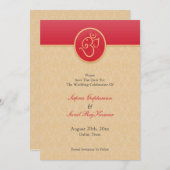 Sla de datum van de Indiase standaardkaart op Save The Date (Voorkant / Achterkant)