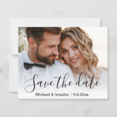 sla de datum van de kalligrafie de fotokaart van d (Voorkant)