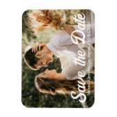 sla de datum van de moderne handschriftentrouwfoto magneet (Verticaal)