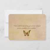 Sla de datum van de oorspronkelijke vlinders op save the date (Achterkant)