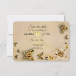 Sla de datum van de oorspronkelijke vlinders op save the date