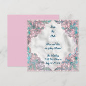 Sla de datum van de trouwkaart op kaart (Voorkant / Achterkant)