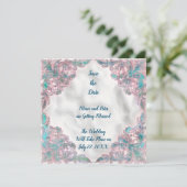 Sla de datum van de trouwkaart op kaart (Staand voorkant)