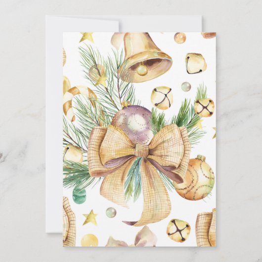 Sla de datum van de uitnodiging van het Kerstmisfe (Achterkant)