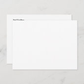 Sla de datum van de verjaardag BLANK FRONT A01 Aankondigingskaart (Voorkant / Achterkant)