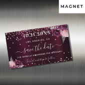 Sla de datum van de verjaardag van de bogundy flor