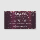 Sla de datum van de verjaardag van de bogundy spar (Voorkant)