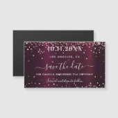 Sla de datum van de verjaardag van de bogundy spar (Voorkant / Achterkant)