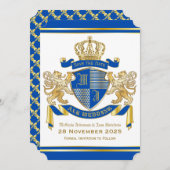 Sla de datum van de Wapenblauwe goudlak op Kaart (Voorkant / Achterkant)