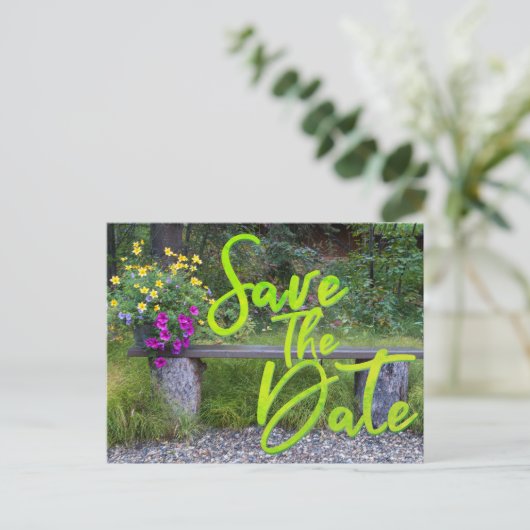 Sla de datum van gezinshereniging op het plattelan briefkaart (Staand voorkant)