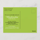 Sla de datum van gezinshereniging op het plattelan briefkaart (Achterkant)