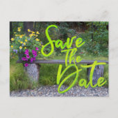 Sla de datum van gezinshereniging op het plattelan briefkaart (Voorkant)