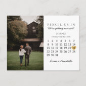 Sla de datum van het goudhart voor de kalender jan briefkaart (Voorkant)