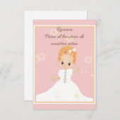 Sla de datum van het kindermeisje Spaans op Save The Date (Voorkant / Achterkant)