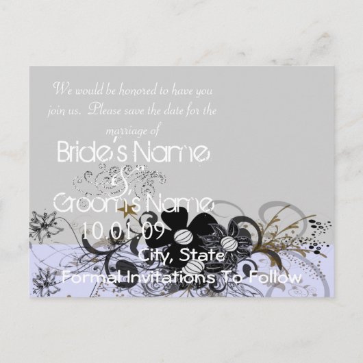 Sla de datum van je foto op aankondigingskaart (Achterkant)