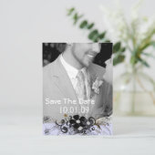 Sla de datum van je foto op aankondigingskaart (Staand voorkant)