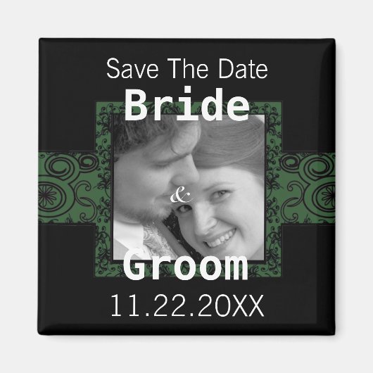 Sla de datum van uw fotomagneet op - magneet (Voorkant)