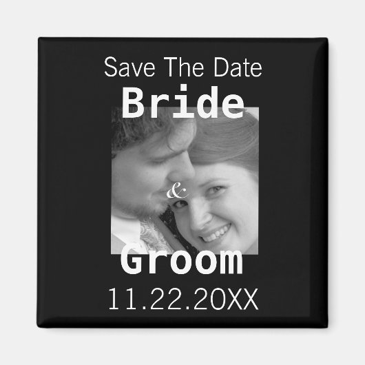 Sla de datum van uw fotomagneet op - magneet (Voorkant)