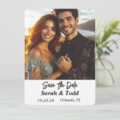 Sla de datum vast Kaart op (Staand voorkant)